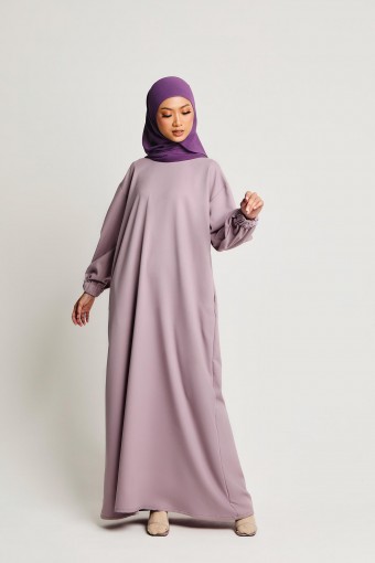 Fatima Drop Shoulder Dress Dusty Purple